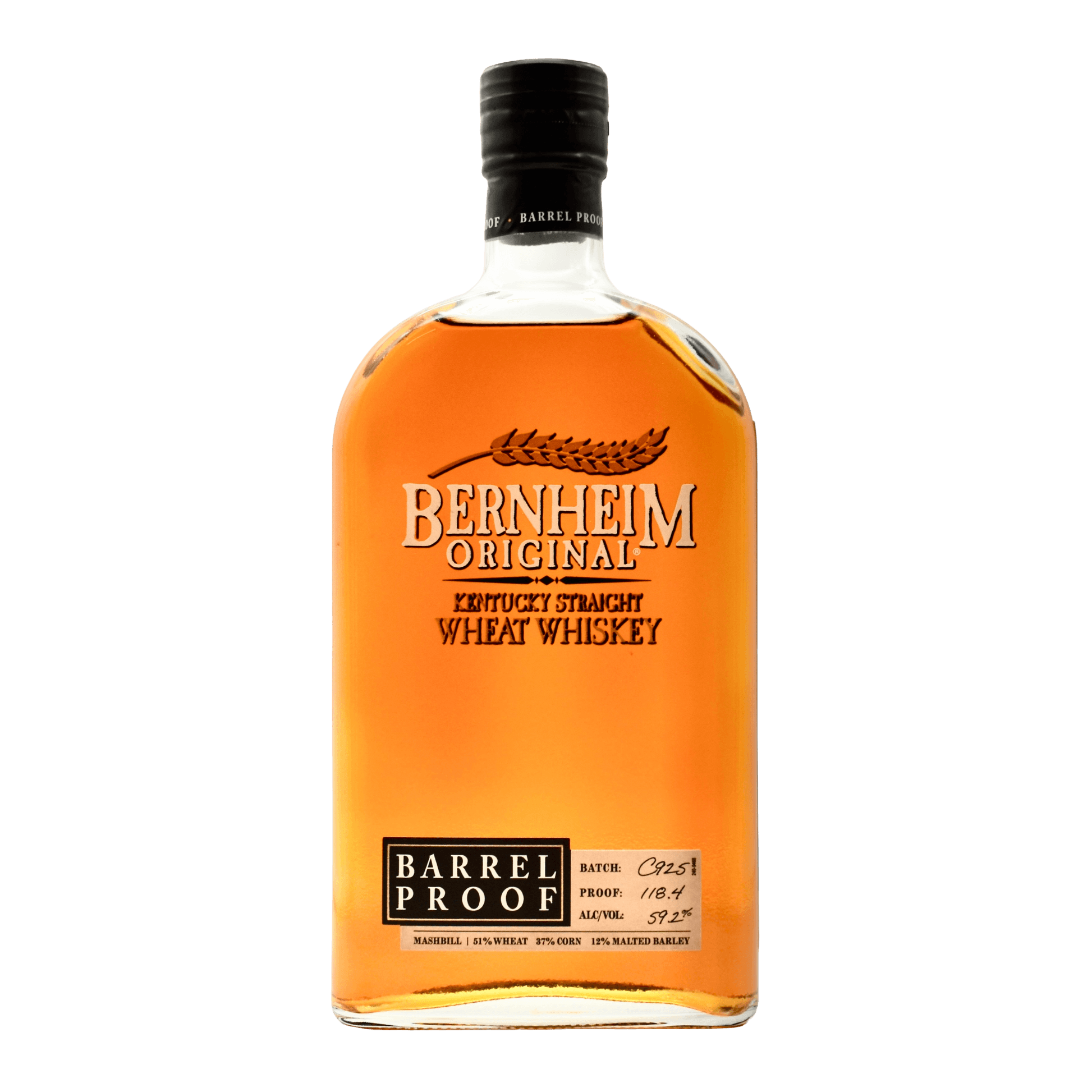 Bernheim Wheat Whiskey C925 118.4 Proof 750 mL